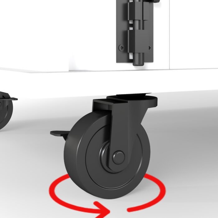 63'' Large Dog Crate Furniture for Double Dog, Wooden Dog Kennel with 2 Drawers,Divider and Sliding Door, Water Resistant Indoor Pets Furniture Style Double Dog Crates