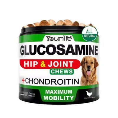 f1f6fb7a-306e-4c83-951d-cb3c6ce4155d.jpeg Youmile Hip & Joint Health Supplement For Dogs 120 Chews, Glucosamine Chondroitin MSM Dog Chews With Hyaluronic Acid, Liver Flavored Bone & Joint Support Supplement, For All Breeds